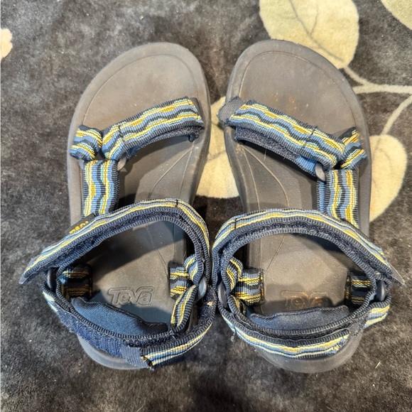 Teva Blue and Yellow Sport Kids Sandals for Active Adventures - Picture 1 of 2